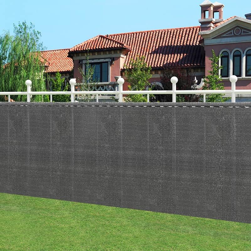 Woltu Hekscherm 1,5 x 25 m - Antraciet - HDPE Schaduwnet 150 g/m² - Inkijkbescherming en Windscherm