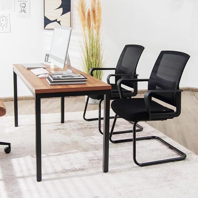 Coast 2 Set Network Bureau Chair met rugleuning tot 136 kg veerkrachtig 60 x 54,5 x 94 cm zwart