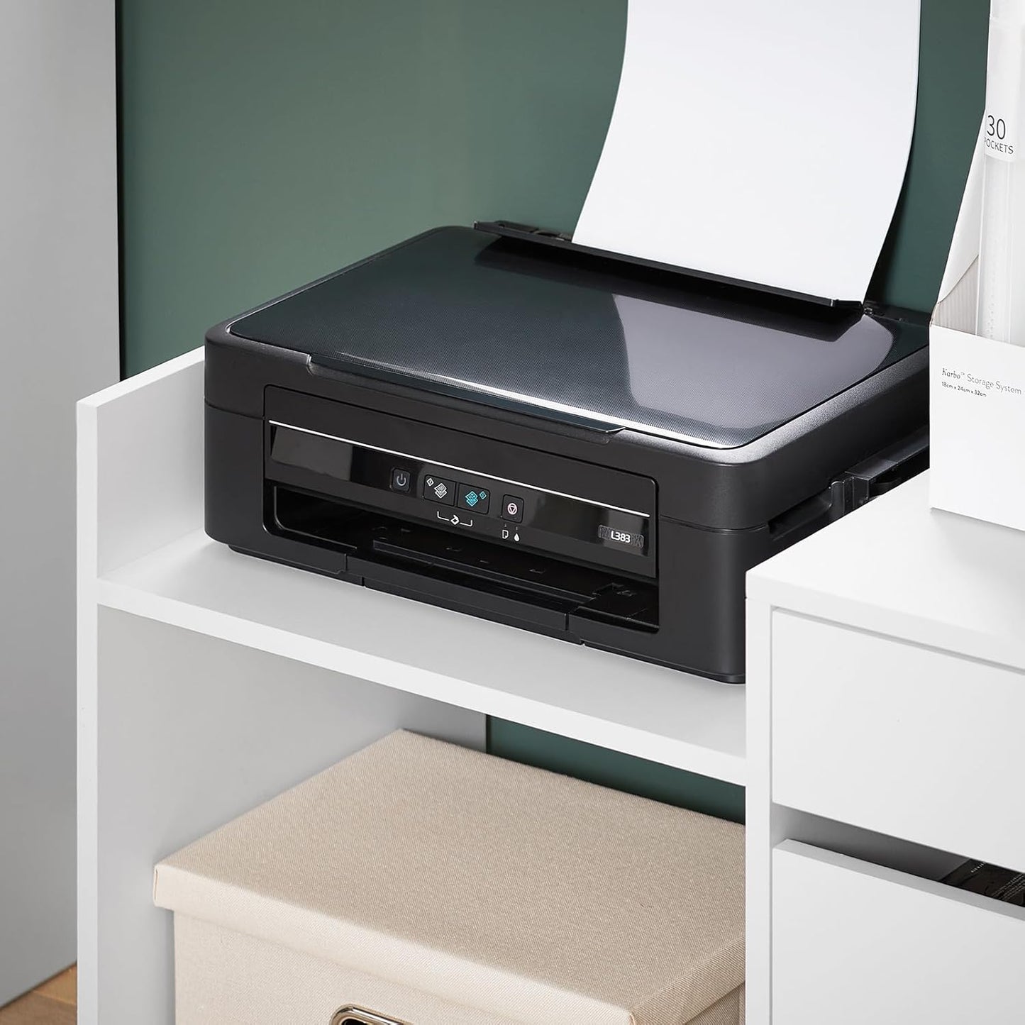SoBuy Bureaukast - ASK02-W - MDF & Spaanplaat - Max. 50kg. - 72x40x54cm - Wit