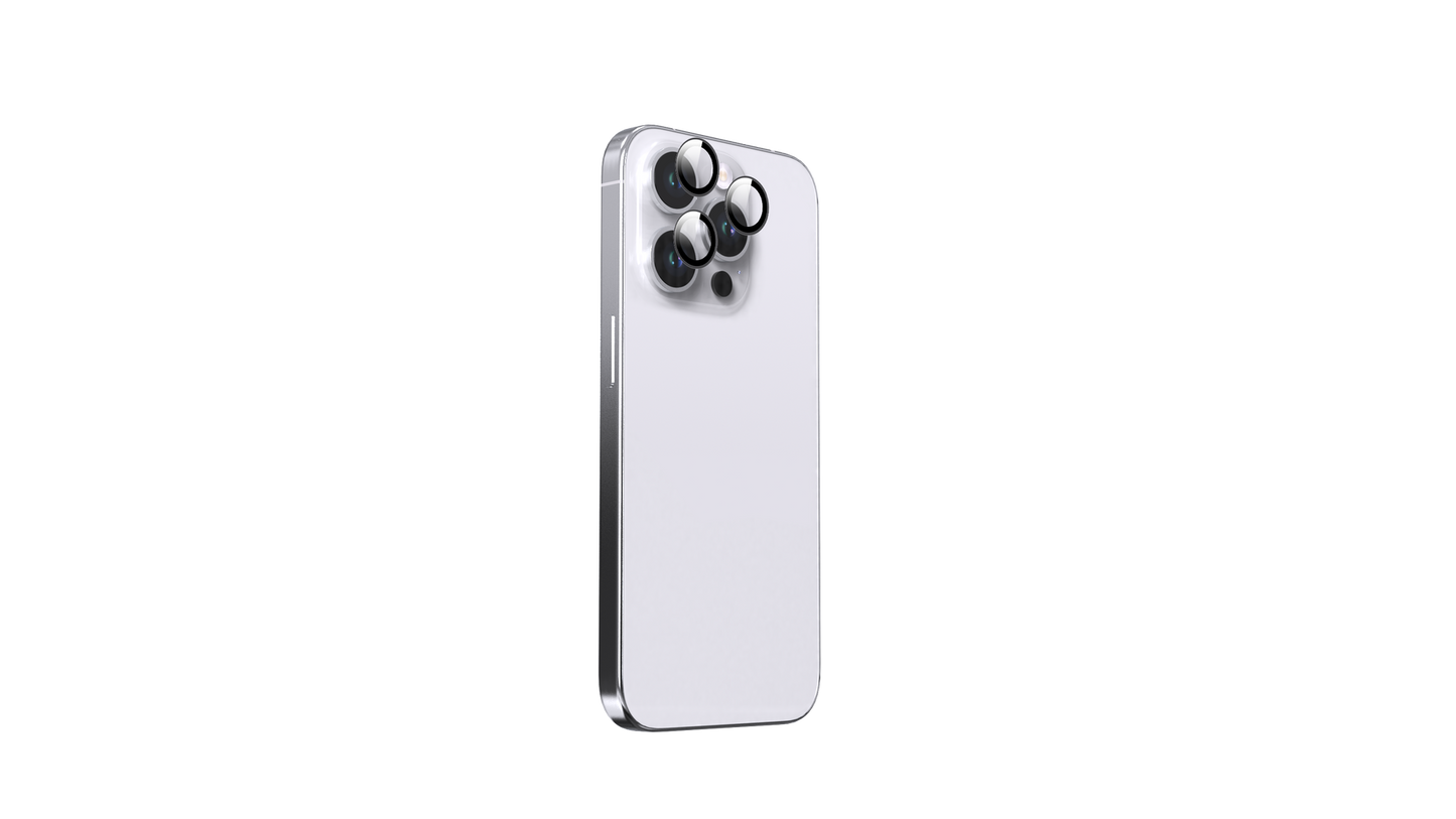 BeHello – Camera Lens Protector – Geschikt Voor iPhone 15 Pro En 15 Pro Max En 14 Pro En 14 Pro Max – Voorzien Van Individuele Lensbescherming En Aluminium Frame – Voor Apple iPhone – Zwart Aluminium En Transparant Glas