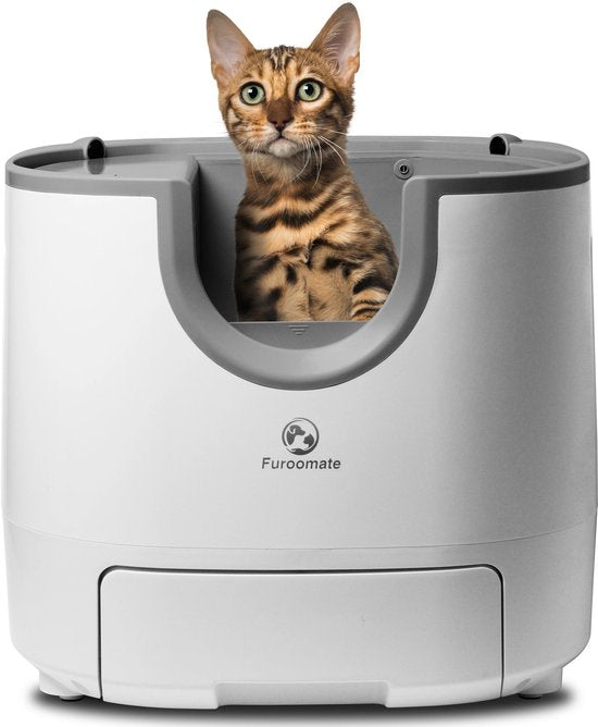 Automatische Zelfreinigende Kattenbak - Open Ontwerp - Extra Grote Capaciteit - Geavanceerde Veiligheidssensoren - Geschikt voor Meerdere Katten