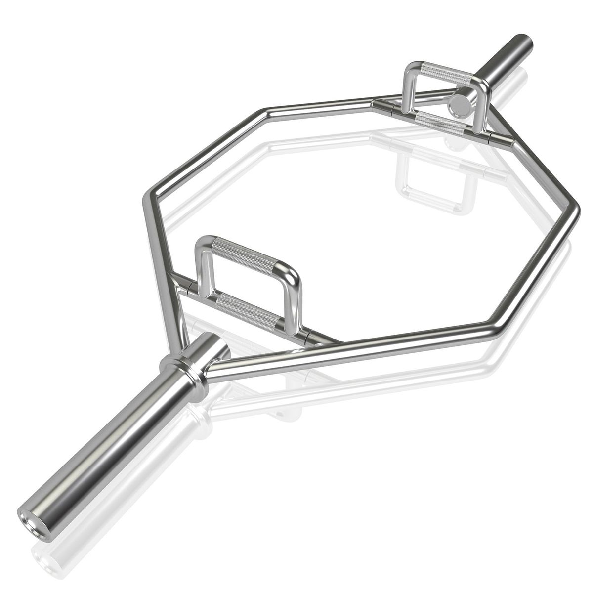 Coast Hexagonale Halterstang - opvouwbare handgrepen - 2 veersluitingen - zwart