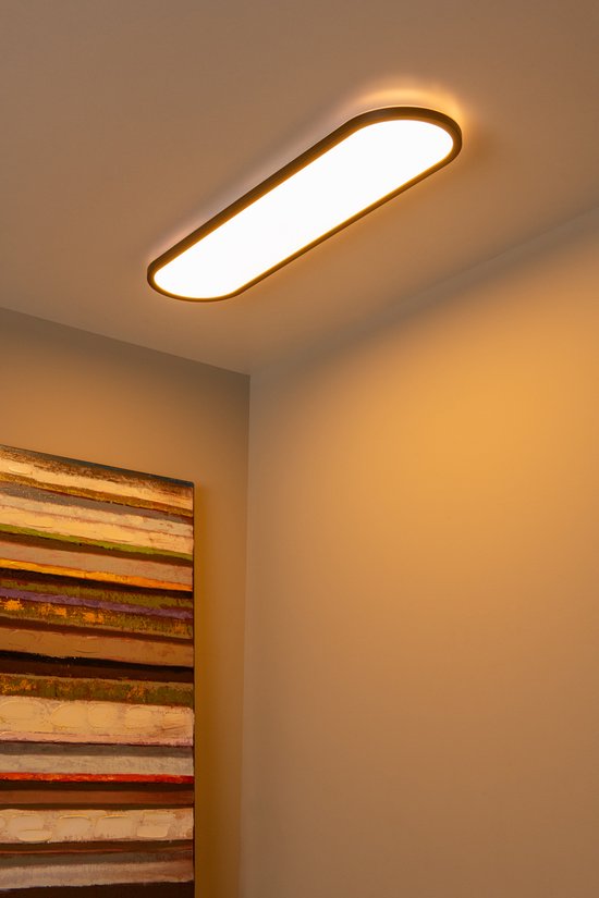 Lucide ELLY - Plafonnière (Plafondlamp) - LED Dimbaar - CCT - 1x36W 2700K/4000K - Opaal - Essential