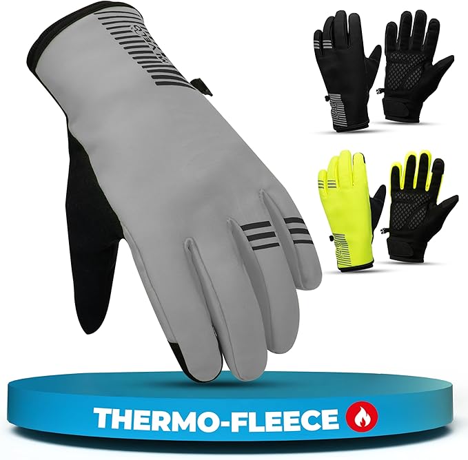MIVELO Winter Handschoenen - Winddicht - Waterdicht - Touchscreen - 3M Isolatie - Antislip - Grijs XXL