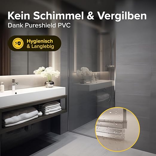 Five Dots Doucheafdichting – 6 mm – Waterkering voor Douchedeur – Transparant