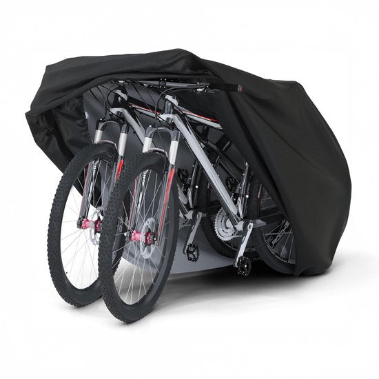 Fietshoes voor 1 tot 2 fietsen - 100% waterdicht - Fiets - Beschermhoes - Fietshoezen - Regenhoes - Cover - Zwart - Extra sterk - Luft