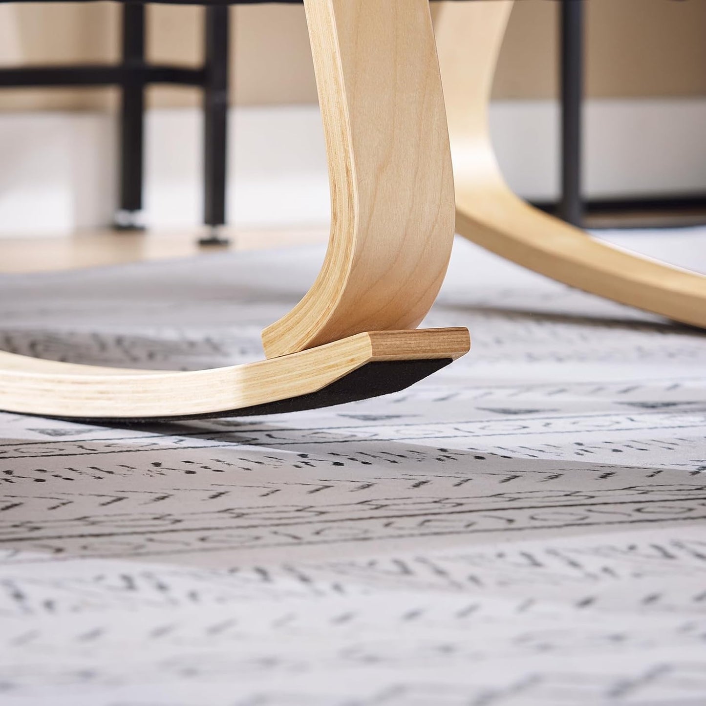 SoBuy Ligstoel - Comfortabel - Max. 150 kg - 78 x 56 x 90 cm - Zwart