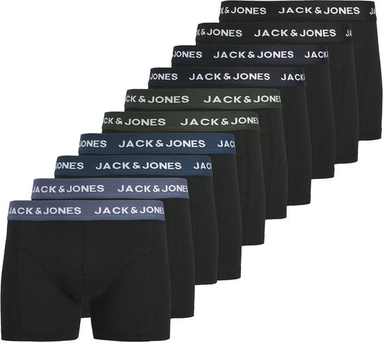 JACK&JONES - JACMATT SOLID TRUNKS 10 PACK - Heren - Onderbroeken - maat XL