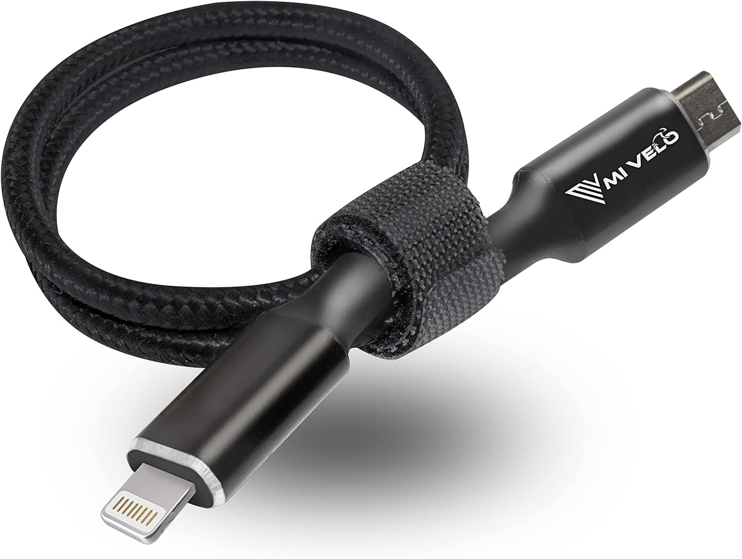 MIVELO E-bike Oplaadkabel voor Bosch Display – 35 cm OTG Kabel voor iPhone (Lightning), USB-C & Micro-USB – Geschikt voor Intuvia, Kiox (niet 300), Nyon (oud model)
