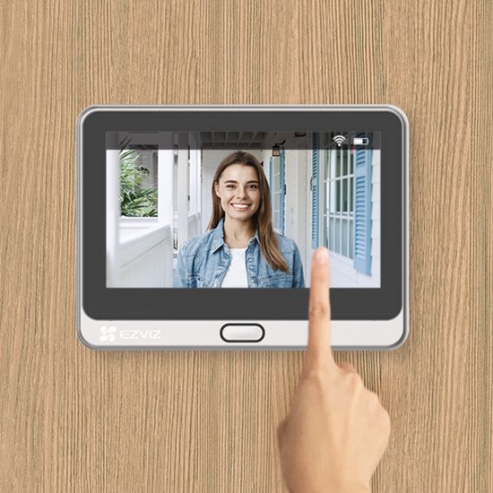 EZVIZ DP2 2K – Video Deurbel met 4.3” Touchscreen – 2K Video, 166° Groothoek, PIR Detectie & Nachtzicht – Tweeweg Audio – MicroSD