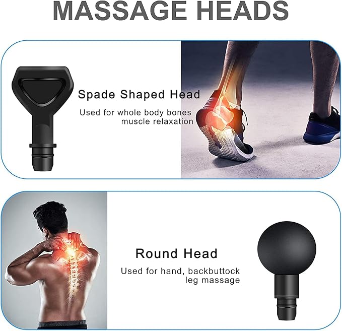 Opzetstukken Zeegma massagegun - 12 Stuks