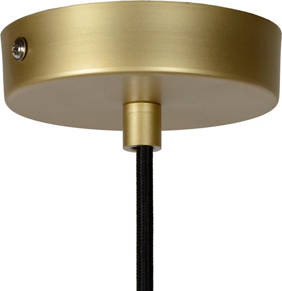 Lucide COOPER - Hanglamp - Ø 30 cm - 1xE27 - Mat Goud / Messing