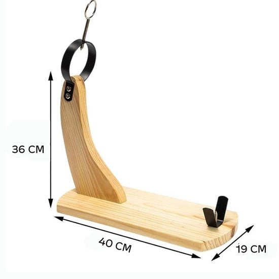 Ceruzo Hamhouder – Houten Hamstandaard met Metaal – Spaanse Ham 4–9 kg – 40x19x36 cm