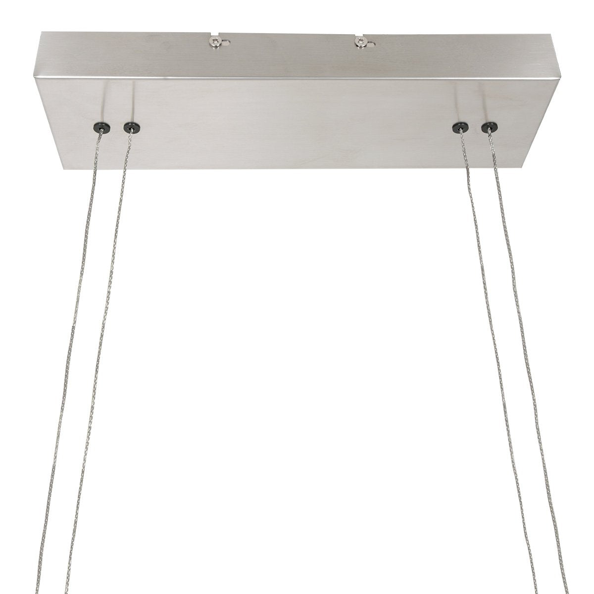 Hanglamp Profilo 3318ST van Steinhauer van staal, 150 cm breed, hoogte instelbaar van 110 tot 170 cm, 2100 lumen, modern design voor binnengebruik