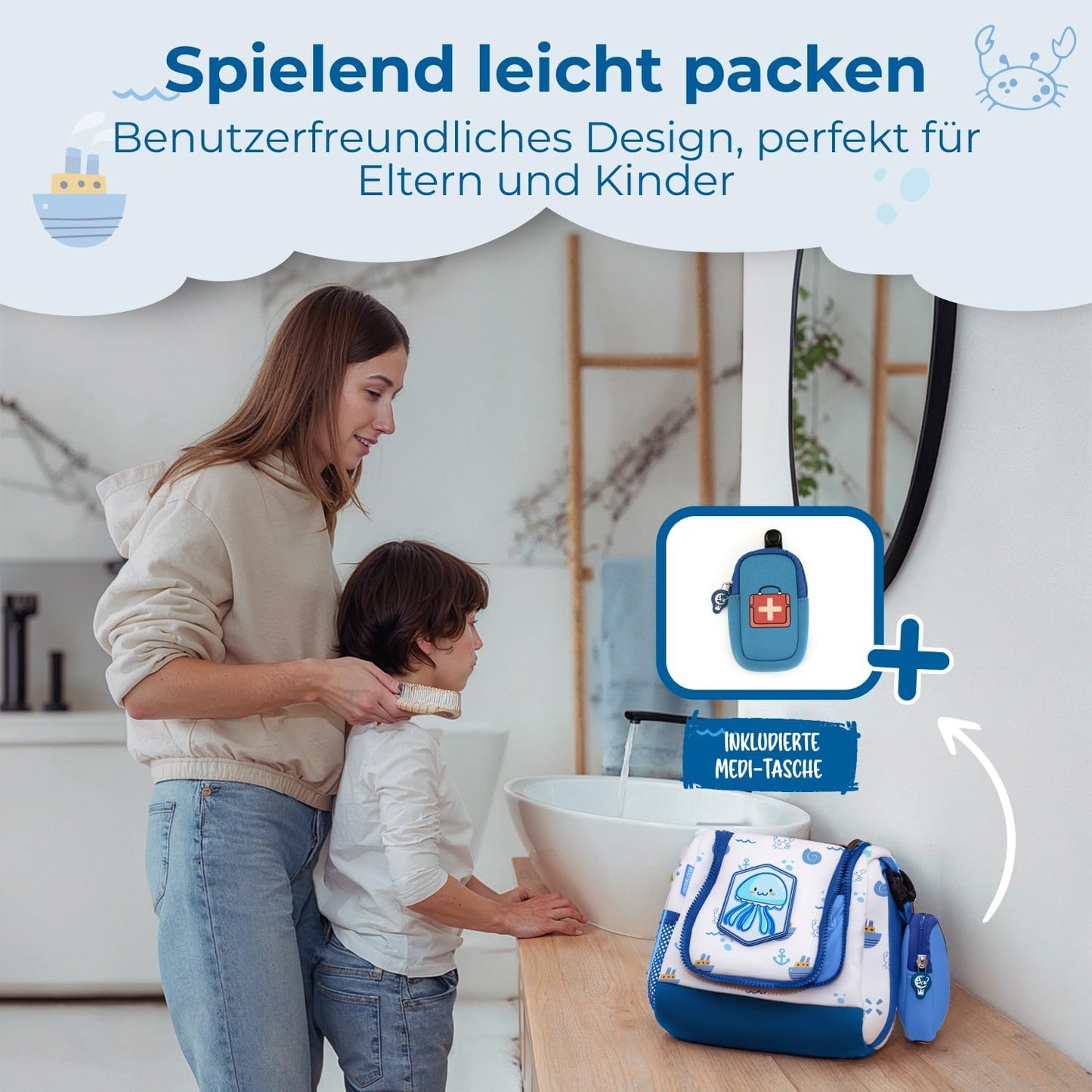 REISERACKER Toilettas voor Kinderen - blauw