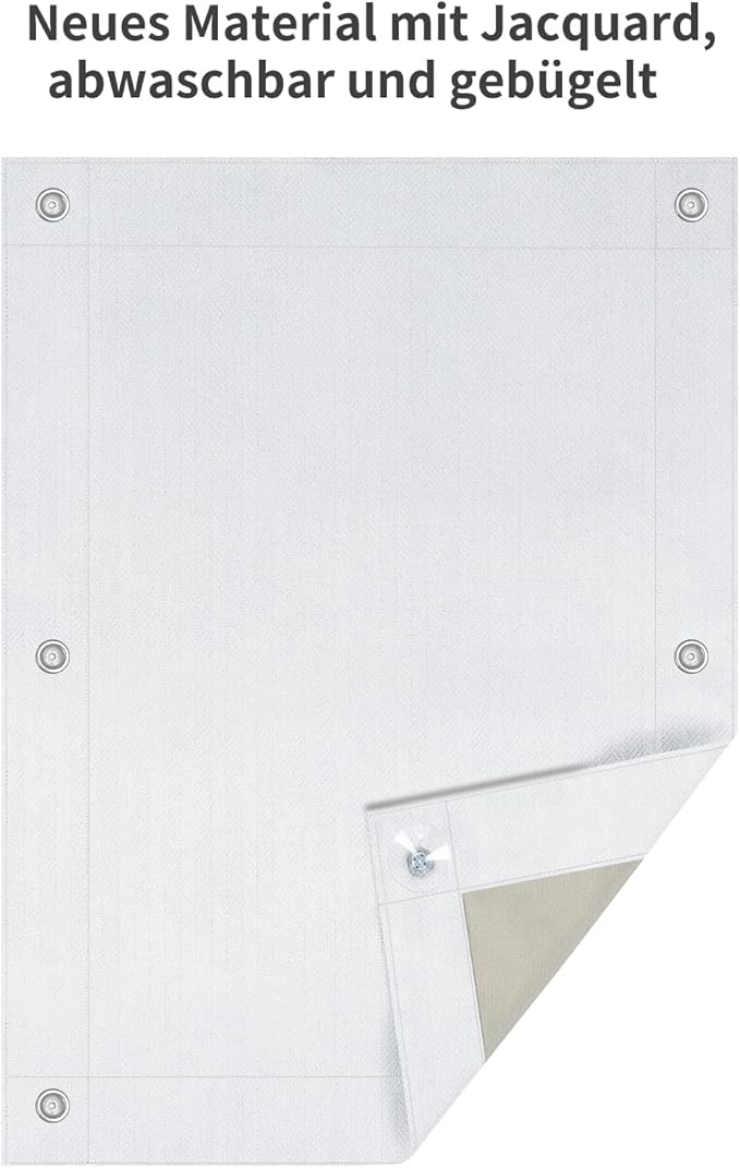 WOLTU thermisch verduisteringsrolgordijn dakraam - zonder boren met zuignappen - wit - 76 x 115 cm - voor Velux en Roto P08 408