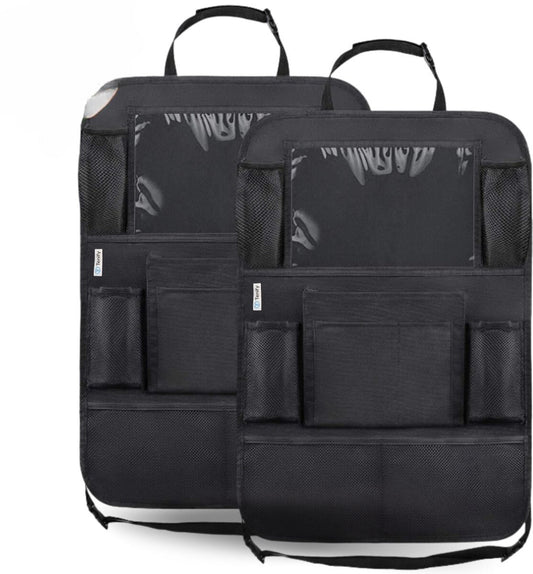 Premium Luxe & Stevige Auto Organizer met Tablet Houder - Set van 2 - Extra Opbergruimte - Beschermer - Autostoel - Accessories