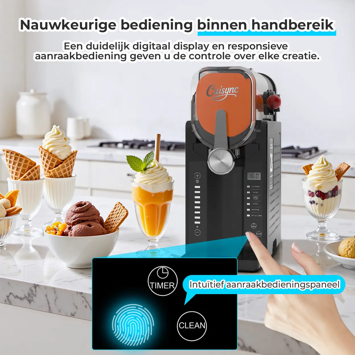Cuisync 2408B slush- en frozen-drinkmaker - 6 programma’s
