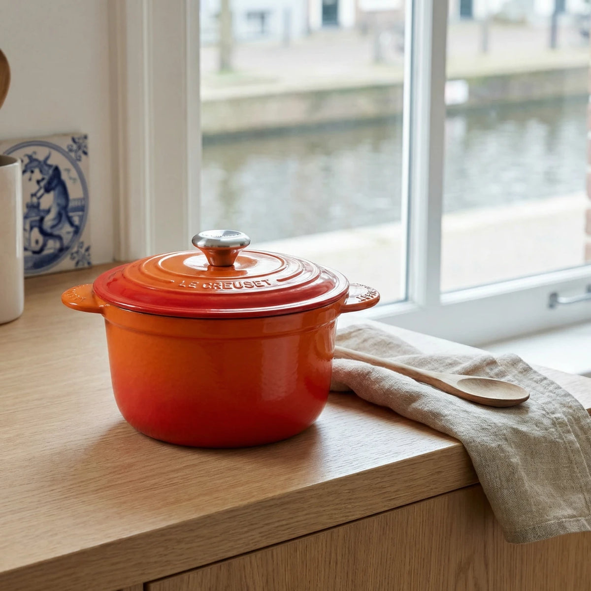 Le Creuset Cocotte Every Rijstpan 18 cm – 2L – Geëmailleerd Gietijzer – Oranje-Rood