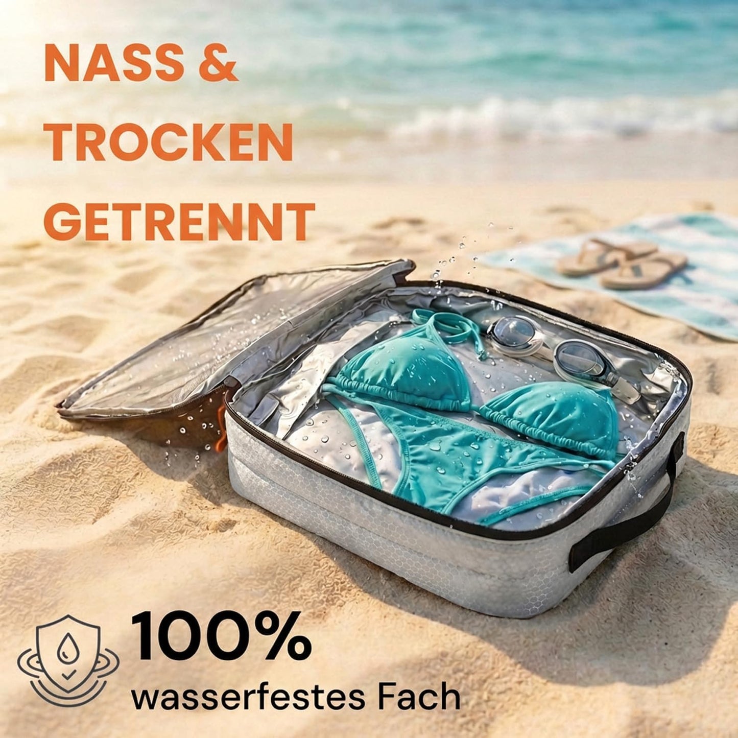 loonara Compressie Packing Cubes - 4-Delig - Grijs