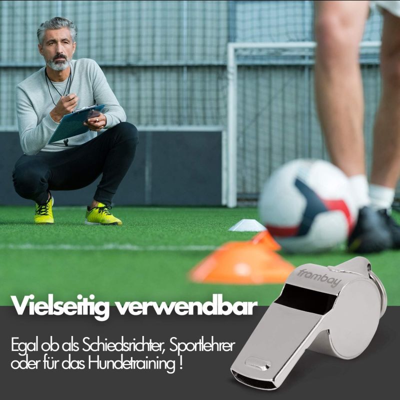 Fluitje - Fluitje met innovatieve [AirSpin] bal I Scheidsrechtersfluitje I Signaalfluitje I Fluitje I Fluitje voor noodgevallen I Fluitje voor sportlessen I Fluitje voor kinderen