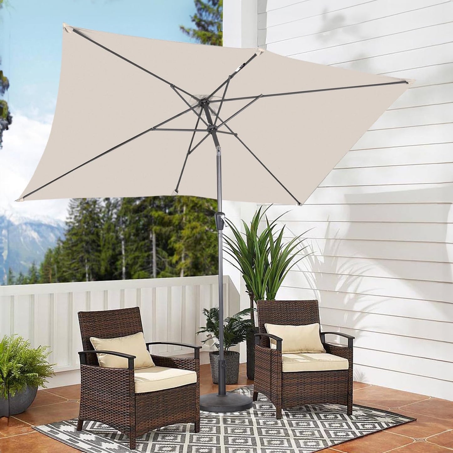 Angel Living Parasol - Rechthoekig - 200 x 300 cm - Beige