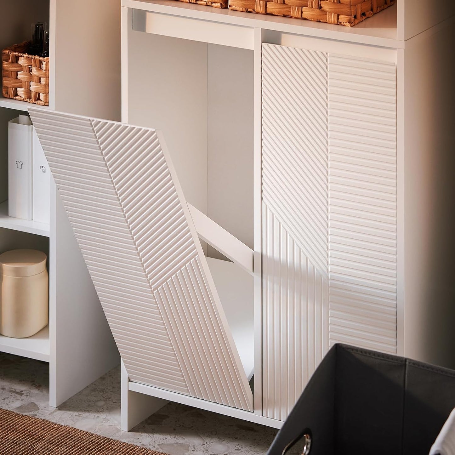 SoBuy Hoge Kast - BZR155-W - MDF - Tot 42 kg. - 60x170x30cm - Wit