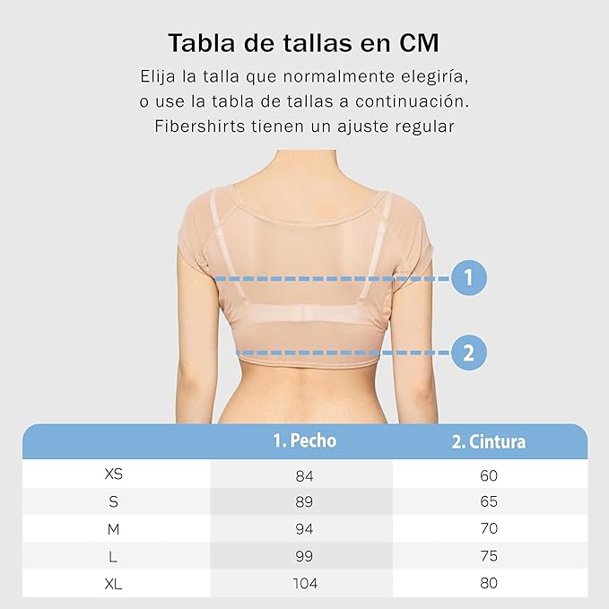 Fibershirts Top Dames Antisudor Wit – Absorberend Ondershirt – Tegen Zweetplekken Maat M