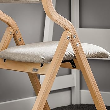 SoBuy Klapstoel comfortbal - Met zacht kussen - Max. 90 kg - Grijs