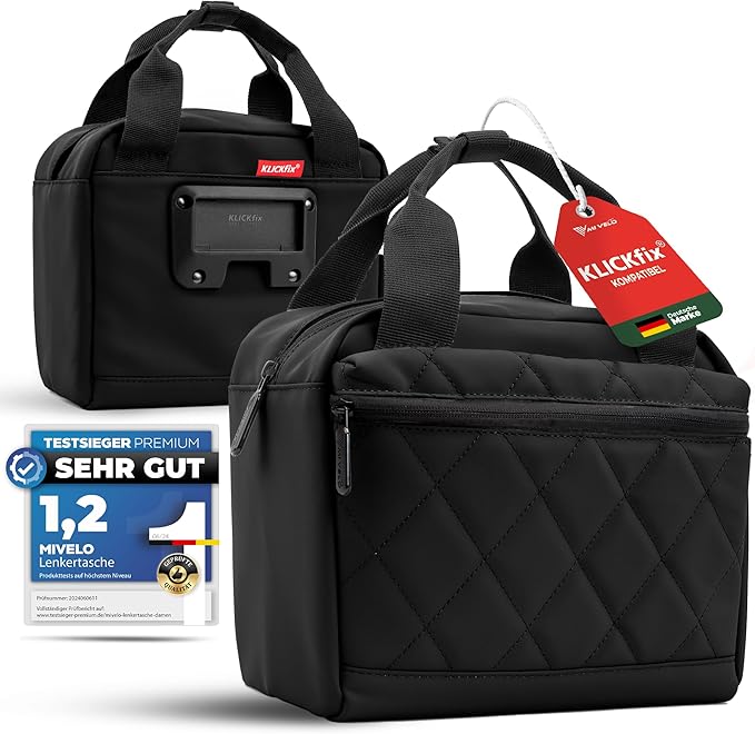MIVELO Stuurtas – Waterafstotend & Klickfix-Compatibel – 7 liter – Zwart