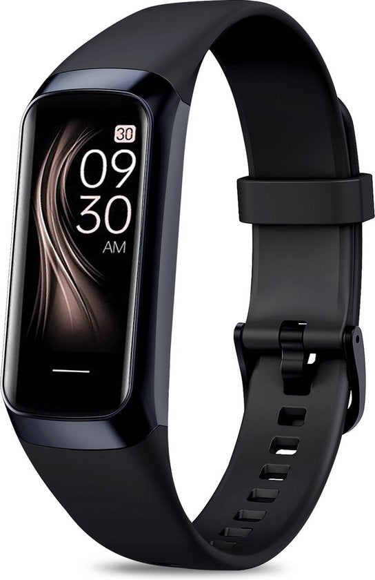 Otiume Activity Tracker HR - Smartwatch Sporthorloge met Stappenteller en Hartslagmeter - Fitness Tracker Bloeddrukmeter - Zwart - Dames, Heren & Kinderen