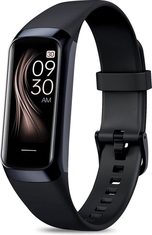 Otiume Activity Tracker HR - Smartwatch Sporthorloge met Stappenteller en Hartslagmeter - Fitness Tracker Bloeddrukmeter - Zwart - Dames, Heren & Kinderen