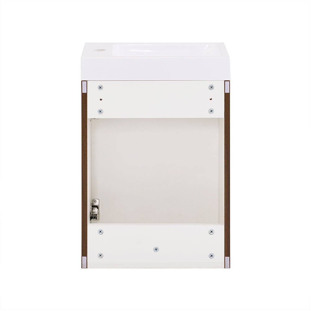 Compact en Stijlvol Badkamermeubel met Wastafel – SoBuy BZR196-BR (40 x 22 x 56 cm)