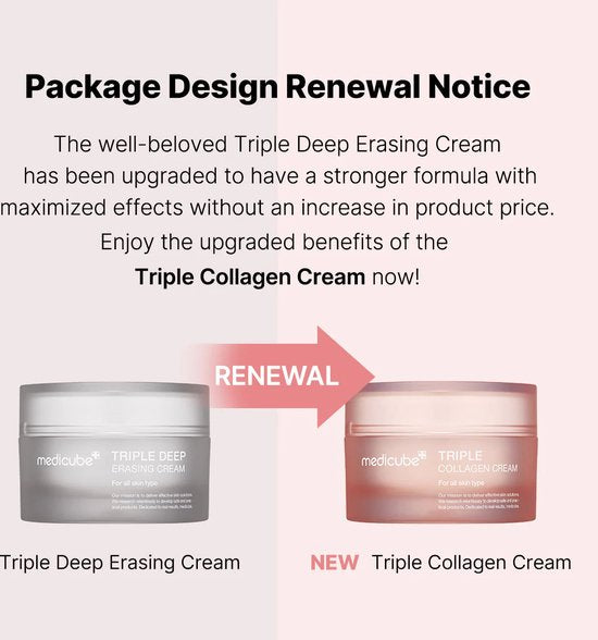 Medicube - Triple Collagen Cream 4.0 - Alle Huidtypes - 50 ml - Korean Skincare