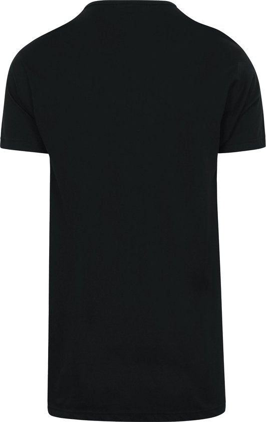 Alan Red T-shirt Vermont - extra lang - V-hals - zwart - maat S