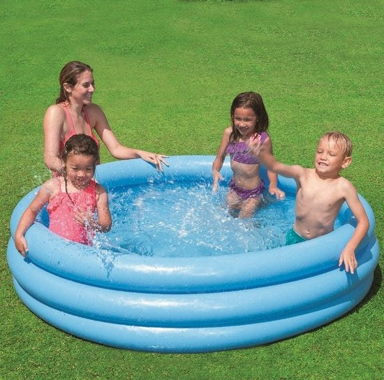 Intex Opblaasbaar Zwembad Crystal - 3 Rings - Opblaaszwembad - 147 cm