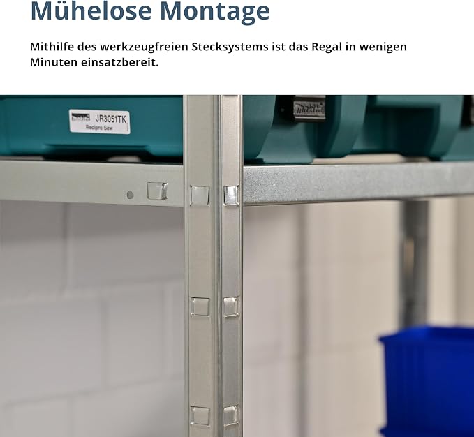 ERRO Storage Clicker 100 Stellingkast – 5 Metalen Legborden – 193 x 100 x 40 cm