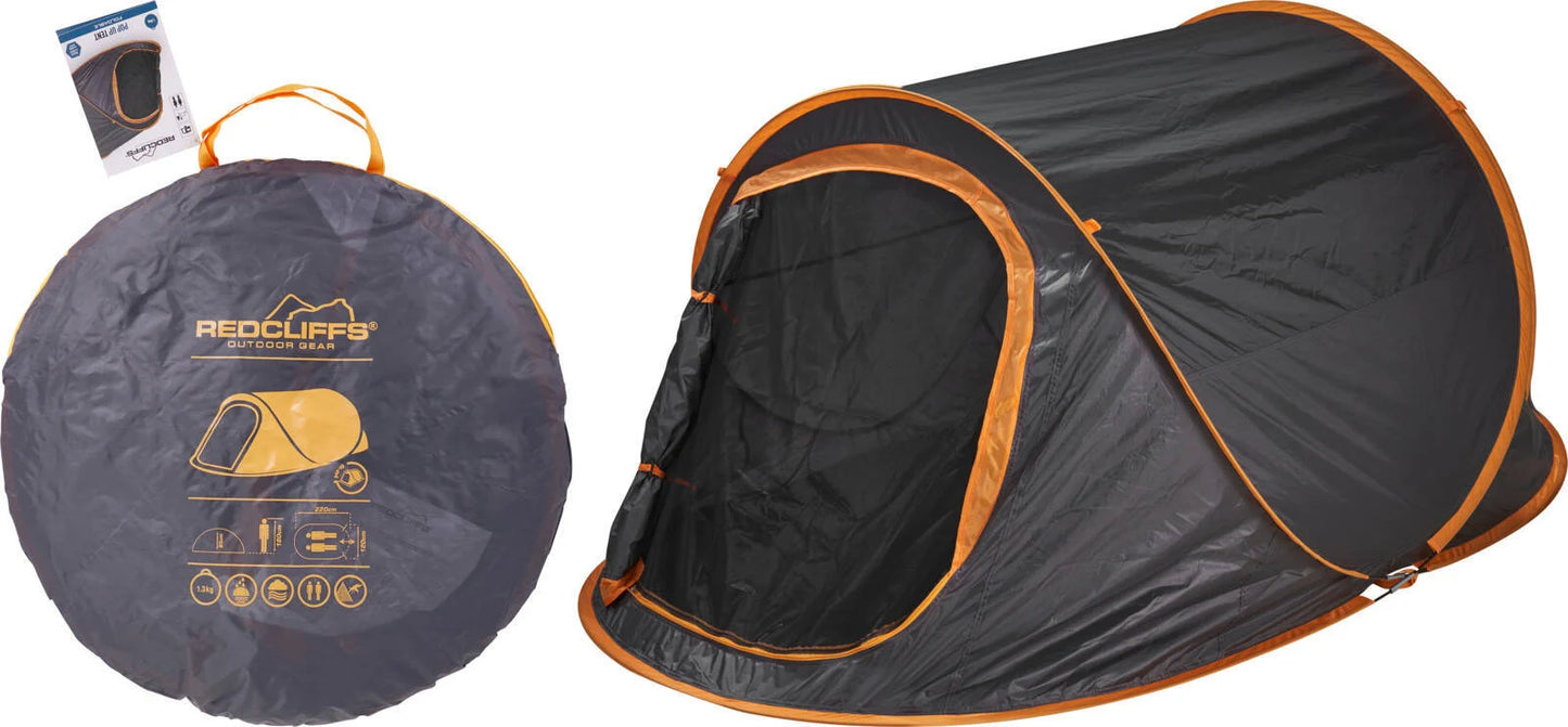 Redcliffs Outdoor 2-Persoons Pop-Up Tent 220x120x95 cm