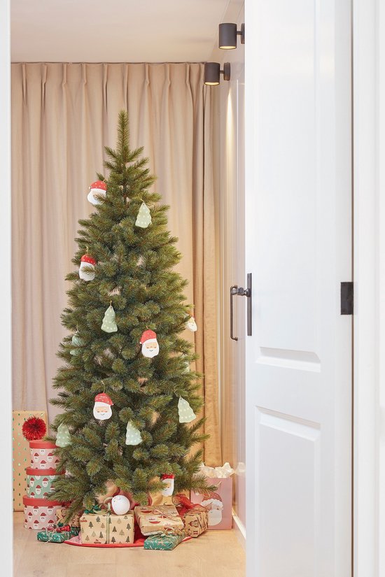 Triumph Tree Bristlecone Fir Pilar - Smalle Kerstboom voor Kleine Ruimtes - Kerstversiering met Volle Uitstraling - Kunstboom met 752 Dennentakken - H230 x Ø94 cm - Groen