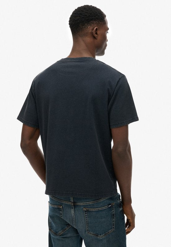 Superdry - Essentials Relaxed T-shirt - Heren - Maat M - Donkergrijs
