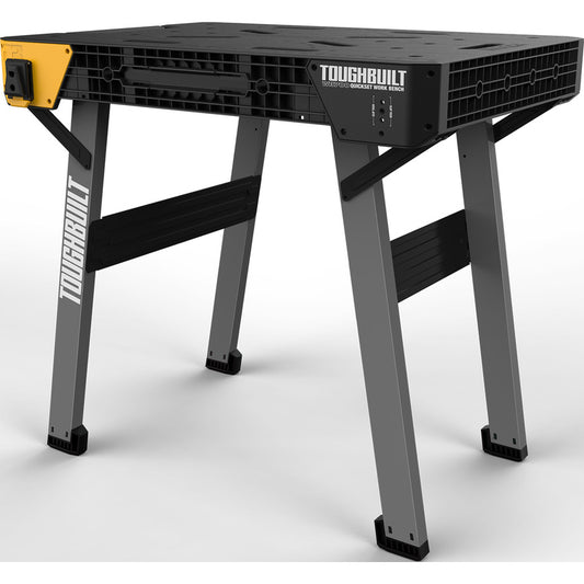 ToughBuilt QuickSet Werkbank WB-700 – Snel inklapbaar – 855 × 787 × 603 mm – Zwart