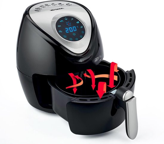 Ariete 4616/00 Enkel 3,5 l Vrijstaand 1300 W Heteluchtfriteuse Zwart, Zilver