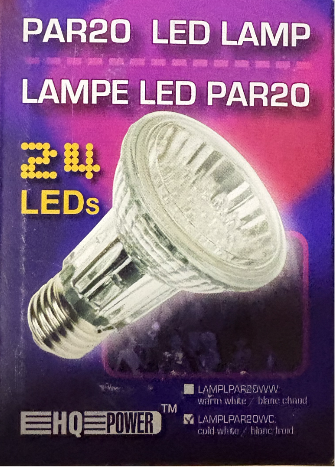 Par20 Led Lamp - 24 Leds - Koud Wit - 6400K