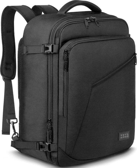 TRVLMORE Reistas - 40L - Rugzak - Handbagage Weekendtas - Backpack - Spatwaterdicht Zwart