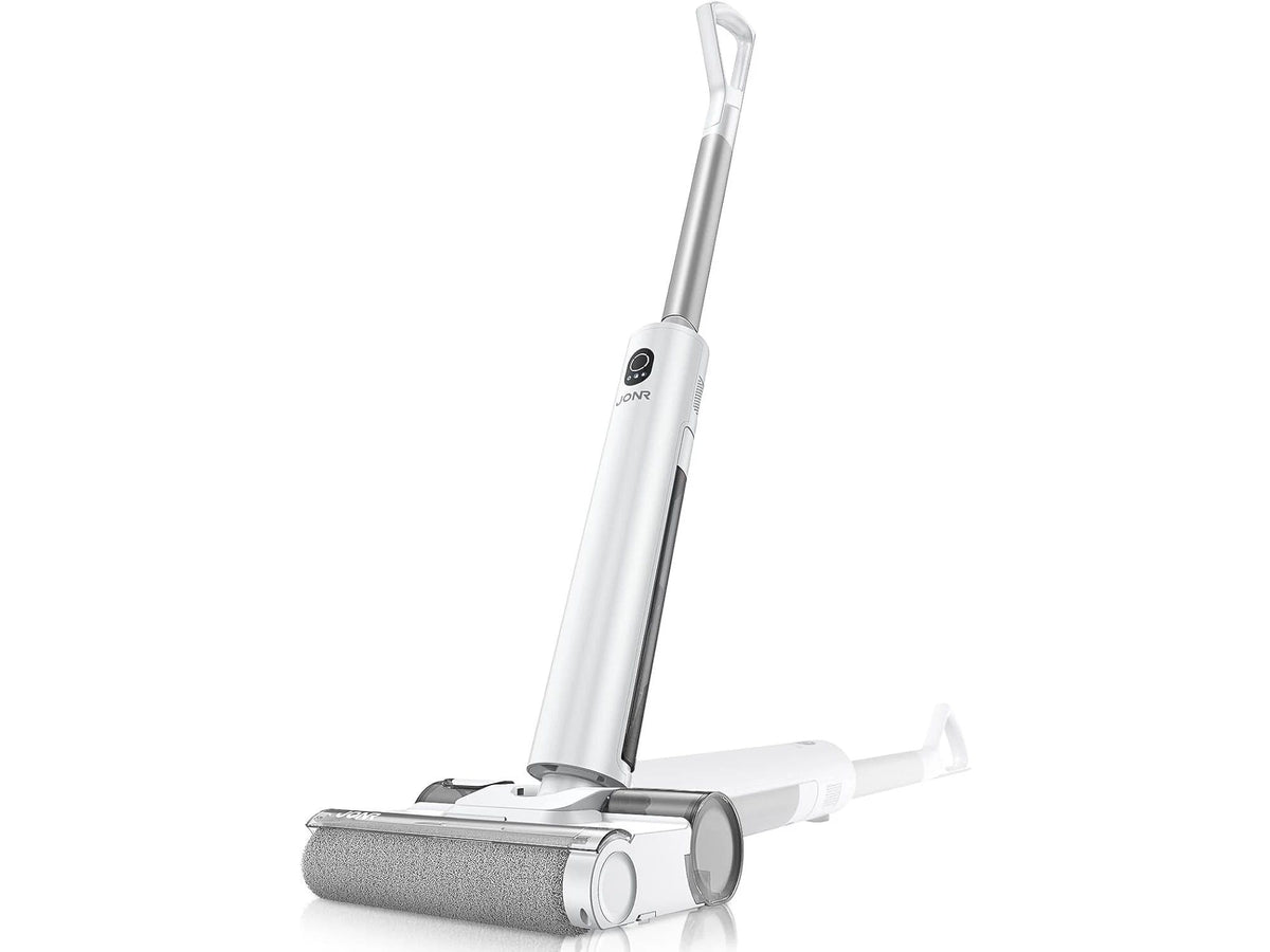 JONR S20 Pro Wet & Dry Stofzuiger Met Basisstation – 180° Platliggend Design – Natte En Droge Vloerreiniger – Wit