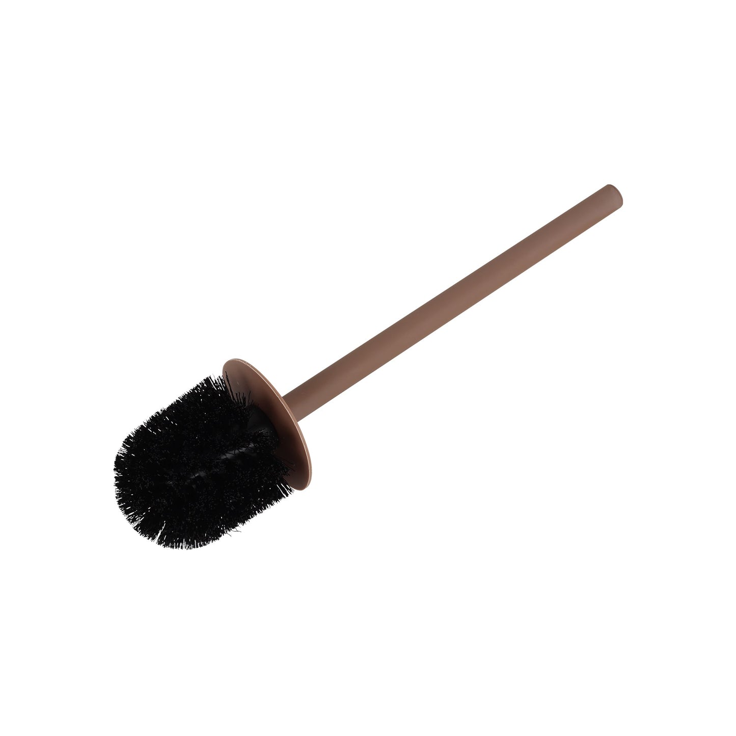 Furnihaus Keramische Badset 4-Delig – Bruin Met Rubber Coating – Stoneware Badkamer Accessoires