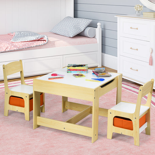 Coast Kindertafel met 2 Stoelen - 2-in-1 Tafelblad - 3 tot 7 jaar oud