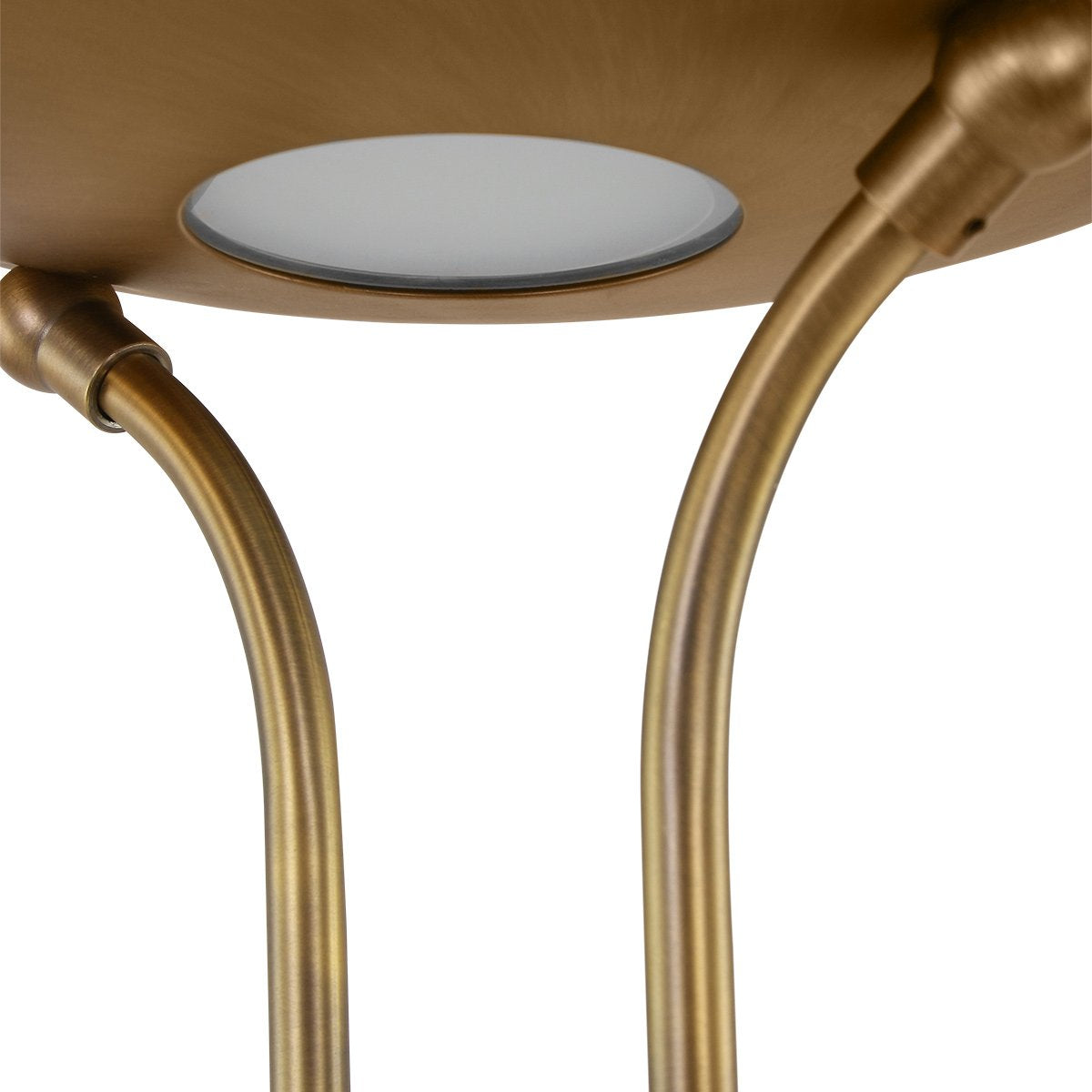 Steinhauer Olet - Klassieke LED Dimbare Vloerlamp | Staande Lamp met Dimmer met leeslamp - 1 lichts - H 1800 mm - Brons - Woonkamer | Slaapkamer