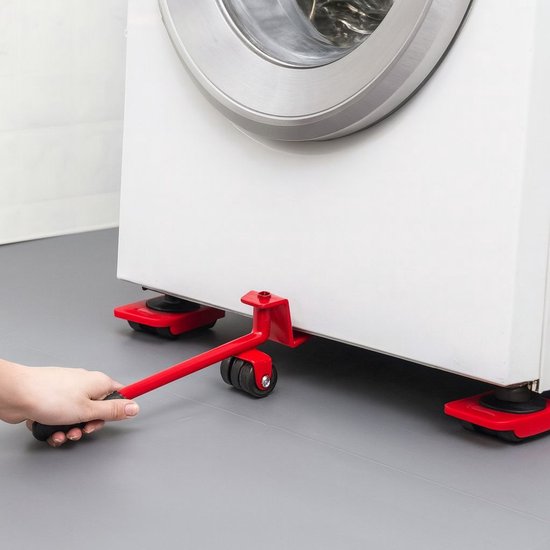 Ceruzo Meubelverplaatser – 5-delig – Verhuis & Tilhulp – 150 kg Draagkracht – 360° – Meubelrollers