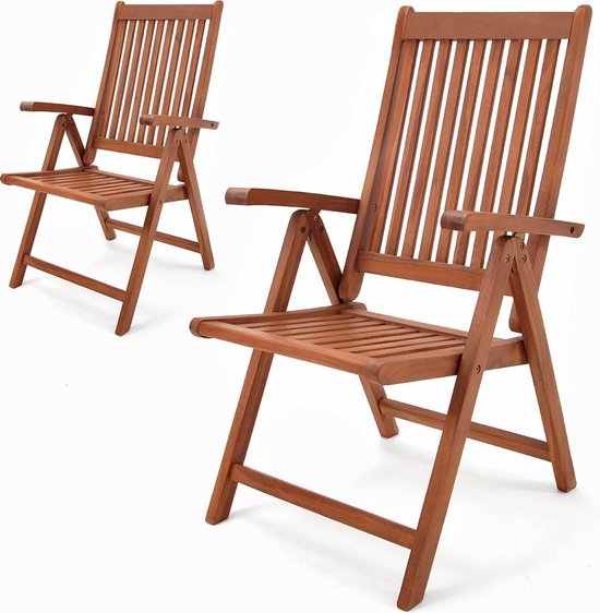Casaria -Tuinstoelen Vanamo - FSC®-gecertificeerd - 2 Stuks
